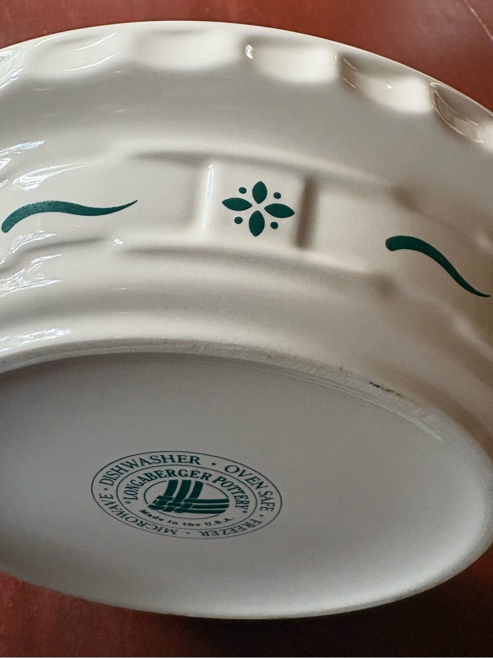 Longaberger Pottery Pie Dish